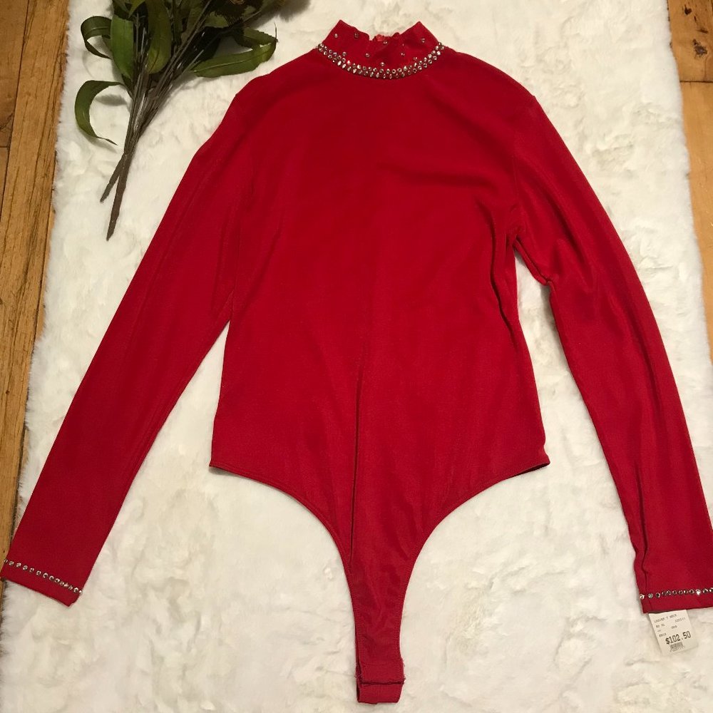 Ladies Long Sleeve Turtleneck Bodysuit